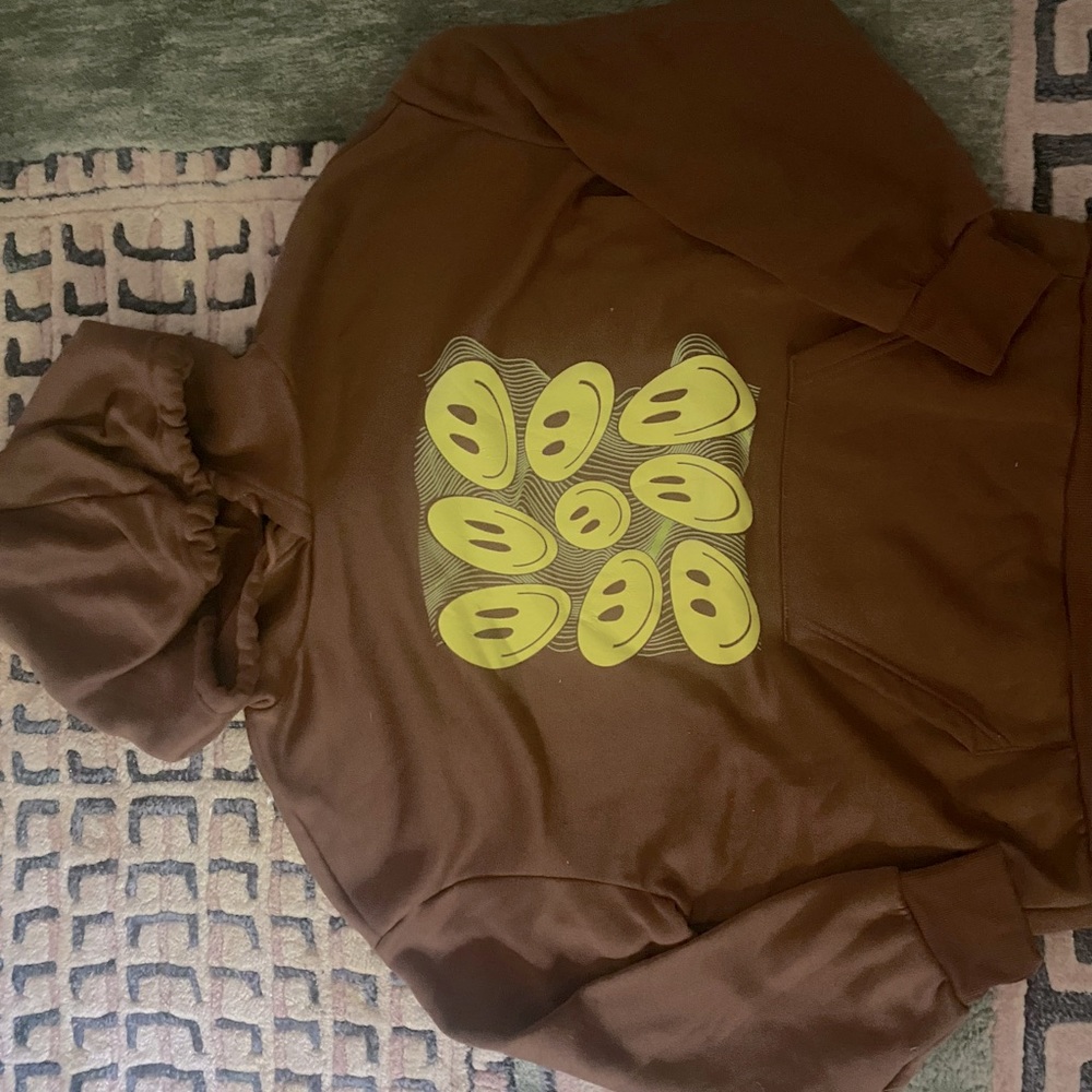 Brown graphic hoodie